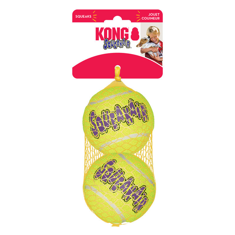KONG Air Squeaker Tennis Ball 2pk - Image 2