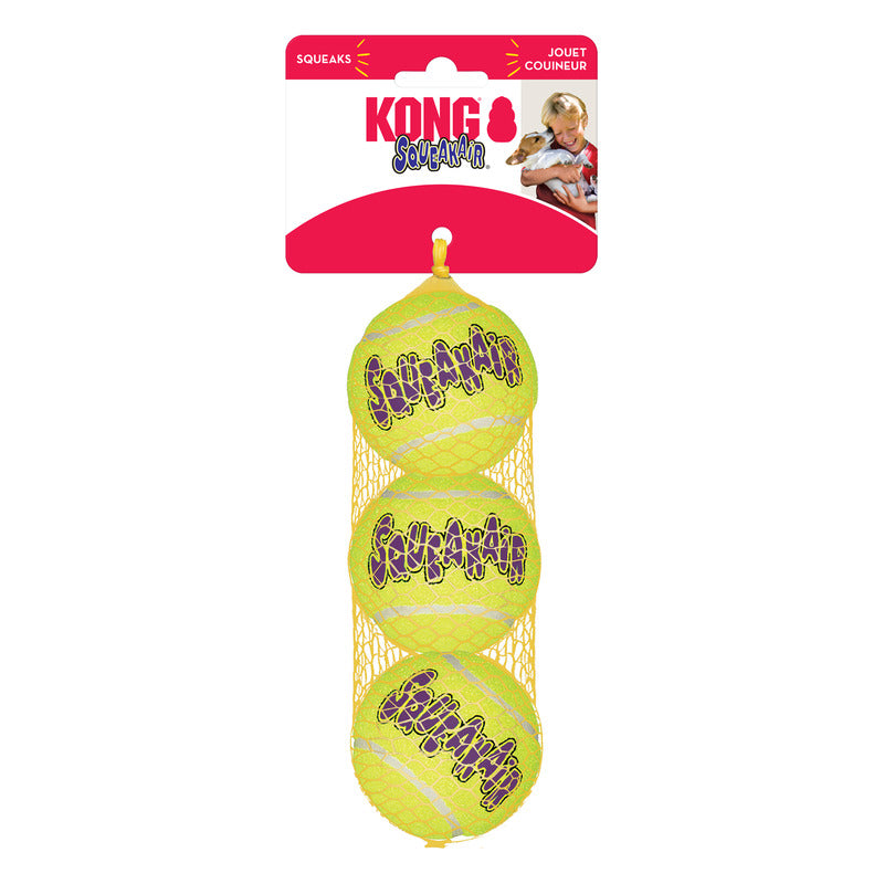KONG Air Squeaker Tennis Ball 3pk - Image 1