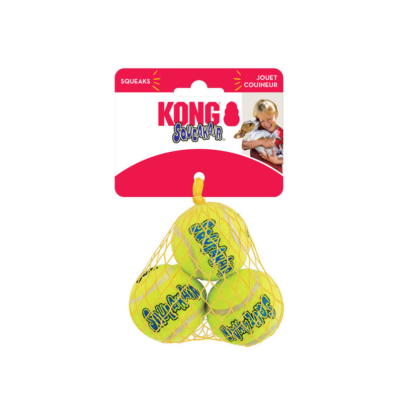 KONG Air Squeaker Tennis Ball 3pk - Image 2