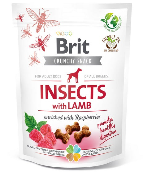 Brit Care Dog Crunchy Cracker Insect & Lamb 200g - hipoalergiczne chrupiące smaczki z białkiem owadów - Image 1