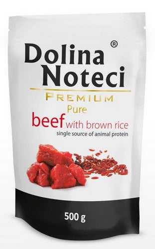 Dolina Noteci Premium Pies Pure Wołowina i ryż saszetka 500g - Image 1