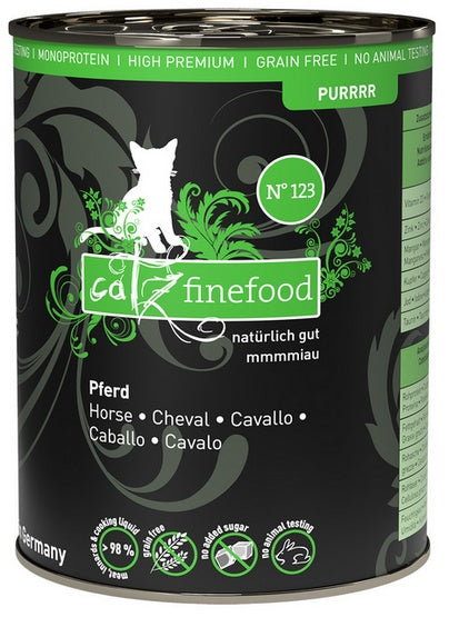 Catz Finefood Purrrr N.123 konina - monobiałkowa karma mokra 400 g - Image 1