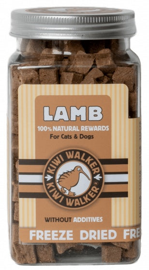 kiwi walker przysmaki liofilizowane 100% jagnięcina 90 g - czyste mięso do treningu bez brudzenia rąk - Image 1