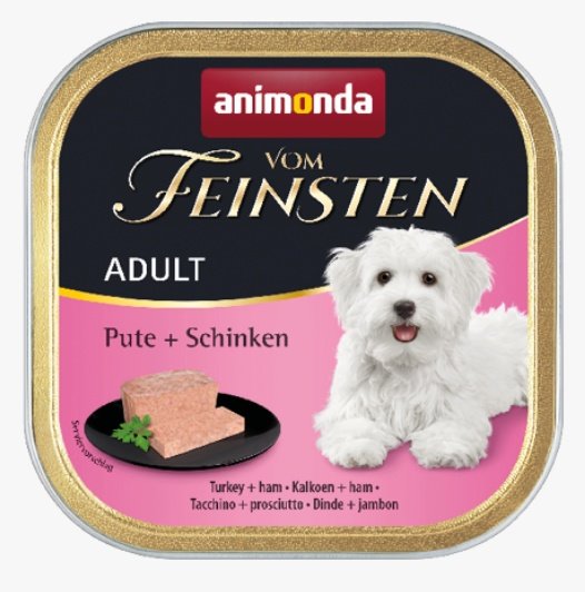 Animonda vom Feinsten Dog Indyk i Szynka 150g - Image 1