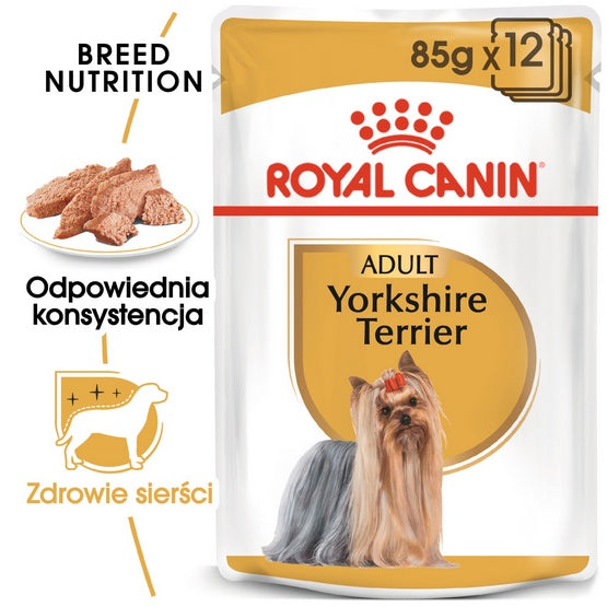Royal Canin Yorkshire Terrier Adult karma mokra – pasztet, dla psów dorosłych rasy yorkshire terrier saszetka 85g