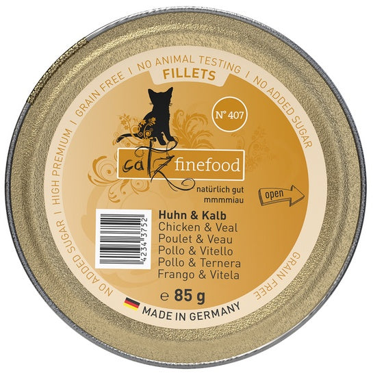 Catz Finefood Filety N.407 Kurczak/Cielęcina tacka 85g - Image 1