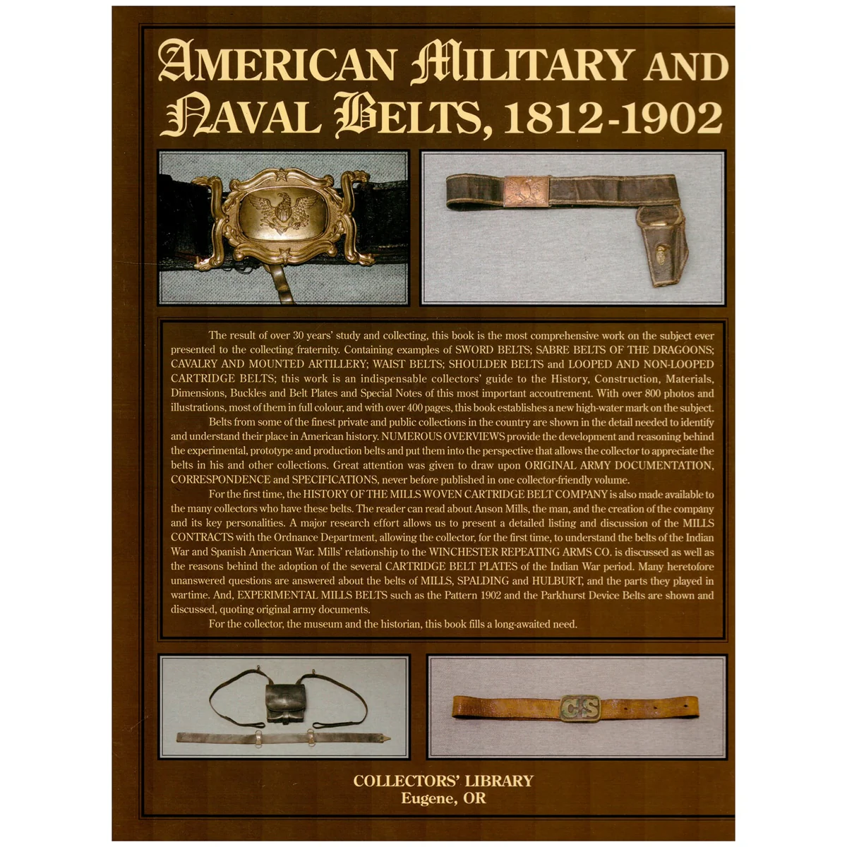 American Military and Naval Belts 1812-1902 by R. Stephen Dorsey - Image 2