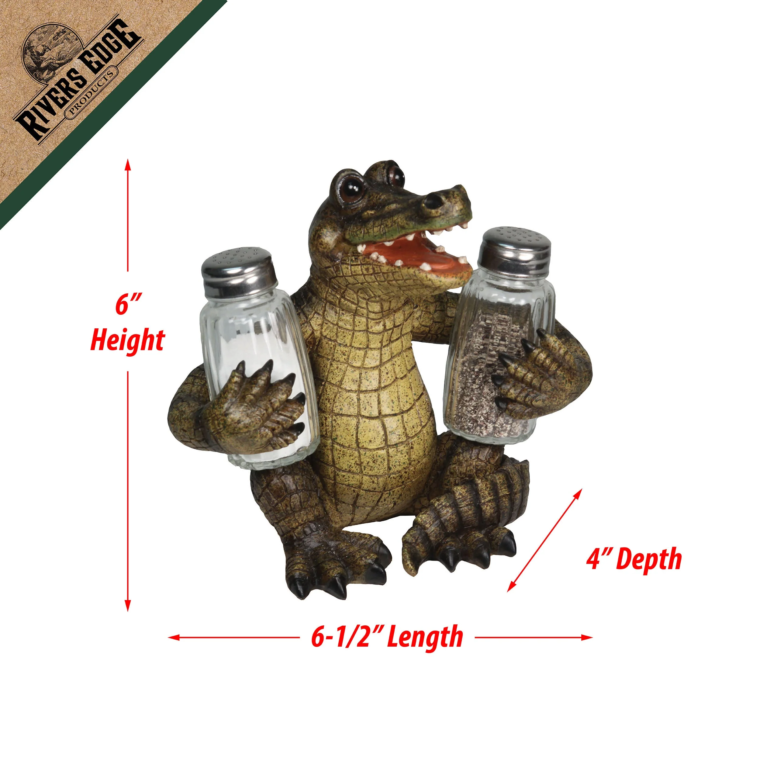 Salt and Pepper Shakers-Alligator - Image 2
