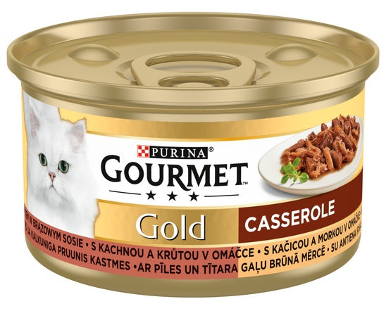 Gourmet Gold Kaczka i indyk w brązowym sosie 85g - Image 2