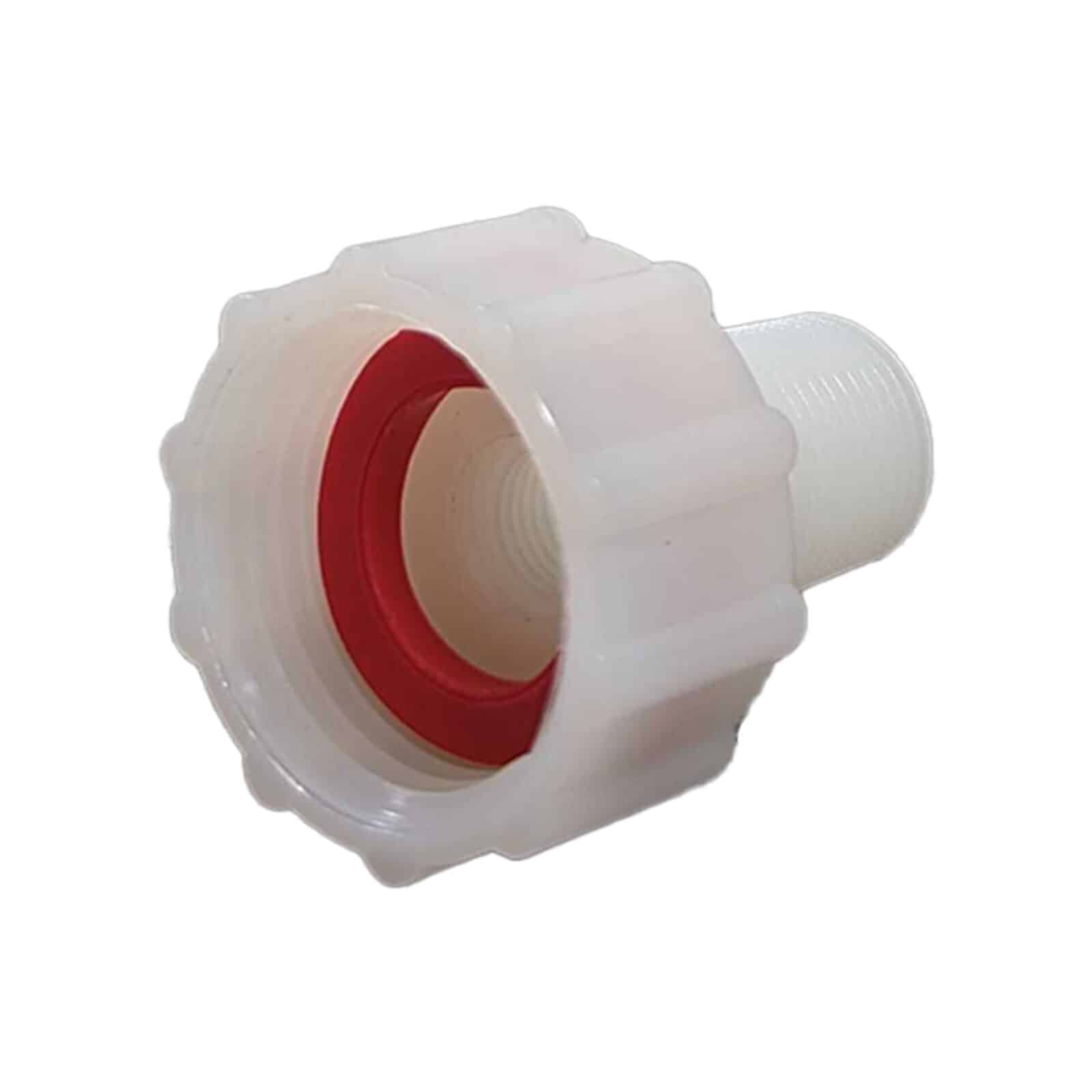 Blue Bowl Valve Fitting - Replacement Part with Washer - Image 1