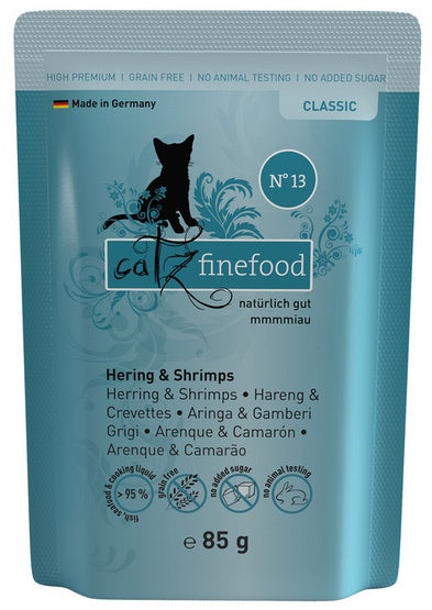 Catz Finefood Classic N.13 Śledź i Krewetki saszetka 85g - Image 1