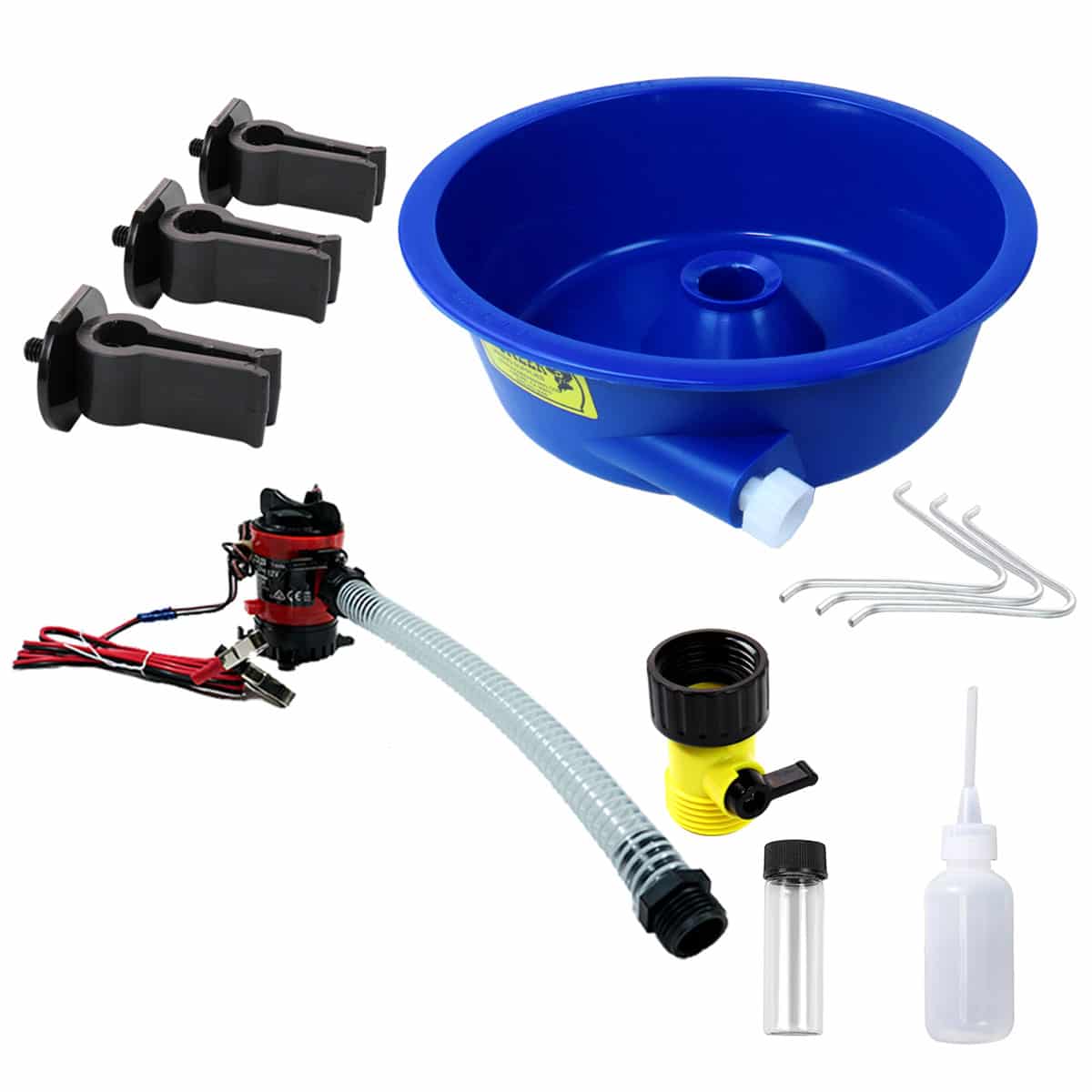 Blue Bowl Concentrator Gold Kit w/ Pump, Leg Levelers, Sniffer Bottle & Glass Vial - Image 1
