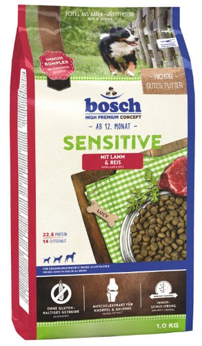 Bosch Sensitive Adult Lamb & Rice 1kg - Image 1
