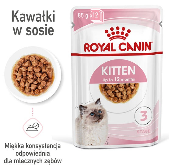 Royal Canin Feline Kitten Multipack karma mokra dla kociąt do 12 miesiąca życia saszetki 4x85g - Image 2
