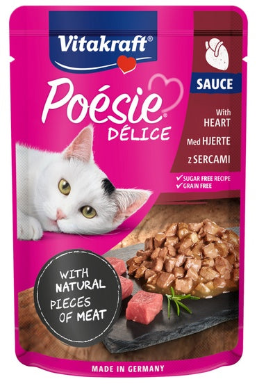 Vitakraft Poesie Deli Sauce serca – delikatny sos bez zbóż