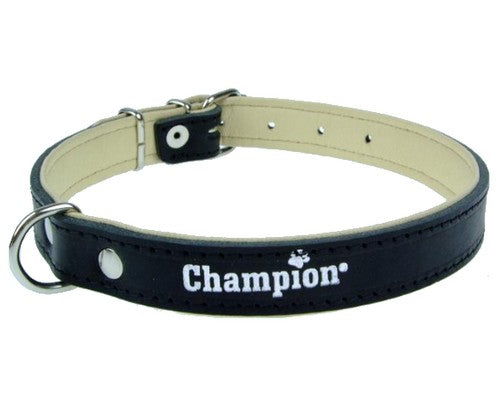Champion Obroża Skórzana na skórce czarna SK/S 40/1,8 [SOS] - Image 1