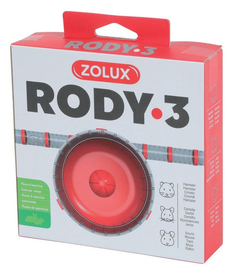 Zolux Kołowrotek RODY3 Silent Wheel czerwony [206035] - Image 2