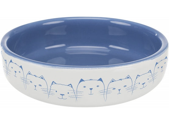 Trixie miska ceramiczna dla kota 0,3 l – płytka forma dla wrażliwych wąsów