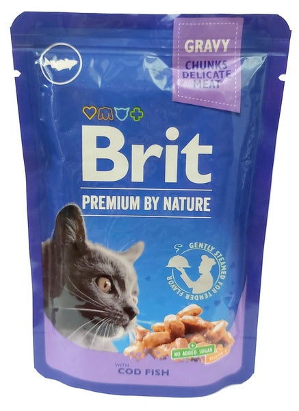 Brit Premium Cat Adult COD Fish Dorsz saszetka 100g - Image 2