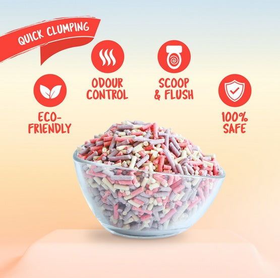 Kit Cat Żwirek ECO SoyaClump Confetti 7L / 2,5kg - Image 3