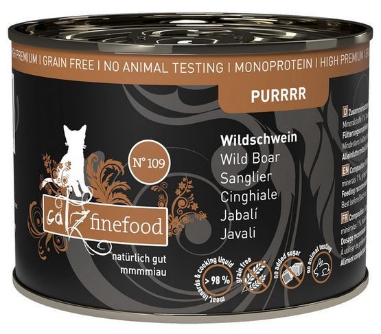 Catz Finefood Purrrr N.109 Dzik puszka 200g - Image 1