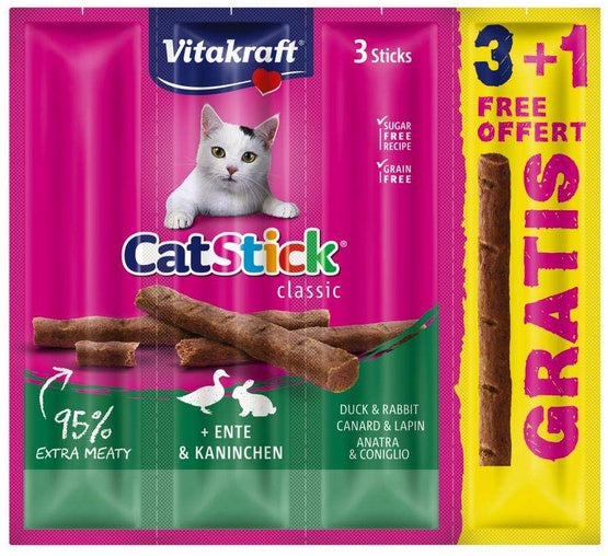 Vitakraft Cat Stick Mini królik + kaczka 4szt (3+1 gratis) - Image 1