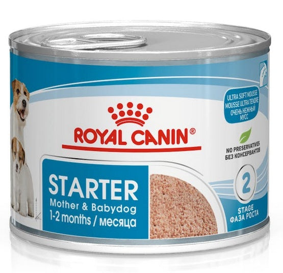 Royal Canin Starter Mother&Babydog karma mokra – mus, dla suk w czasie ciąży, laktacji oraz szczeniąt puszka 195g