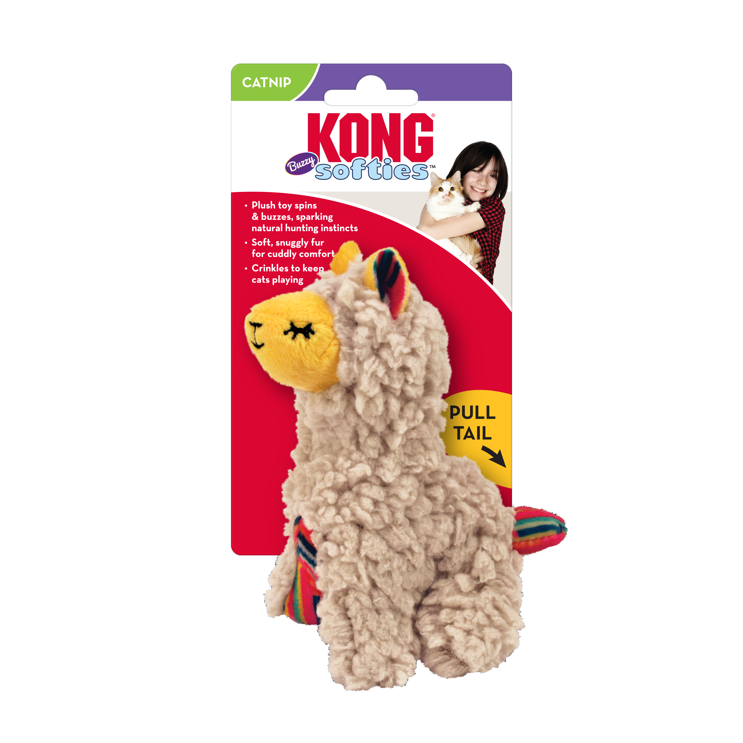 KONG Cat Softies Buzzy Llama - Image 2