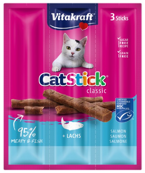 Vitakraft Cat Stick Classic Łosoś 18g [18201] - Image 1