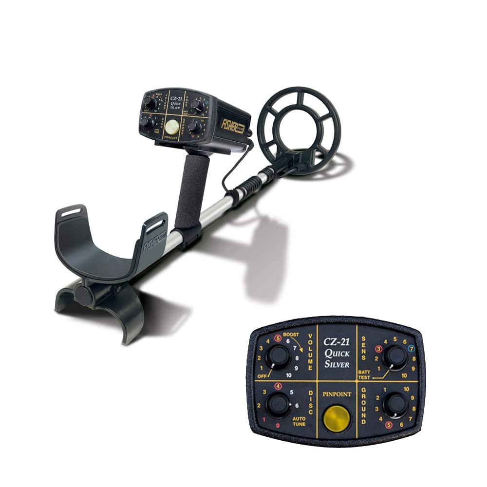 Fisher CZ-21 Metal Detector with 10.5" Concentric Waterproof Search Coil (Open Box) - Image 2