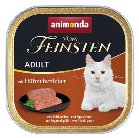 Animonda vom Feinsten Cat Adult z Wątróbką Kurczaka tacka 100g - Image 1