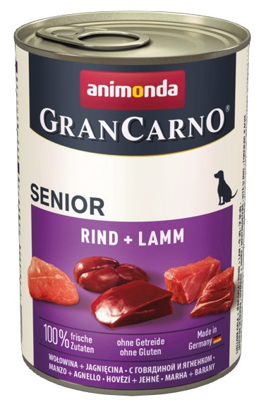 Animonda GranCarno Original Senior Rind Lamm Wołowina + Jagnięcina puszka 400g - Image 2