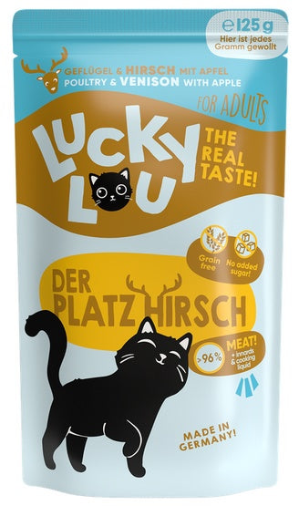 Lucky Lou Lifestage Adult Drób i jeleń saszetka 125g - Image 2