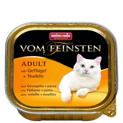 Animonda vom Feinsten Cat Adult z Drobiem i Makaronem tacka 100g - Image 2