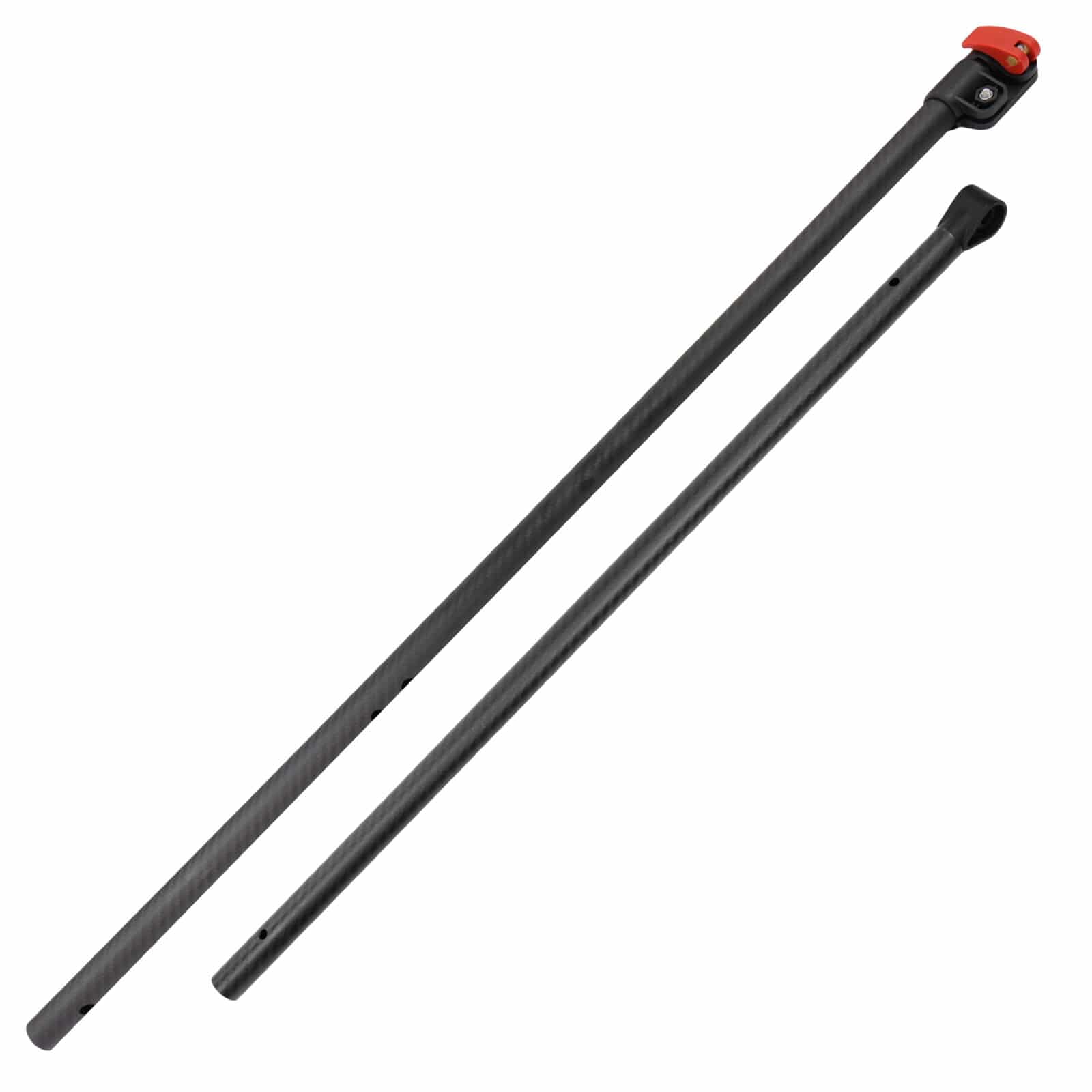 Detect-Ed Black LS Carbon Fiber Upper & Lower Shaft for Minelab Equinox Detector w/ Alloy Arm Cuff - Image 2