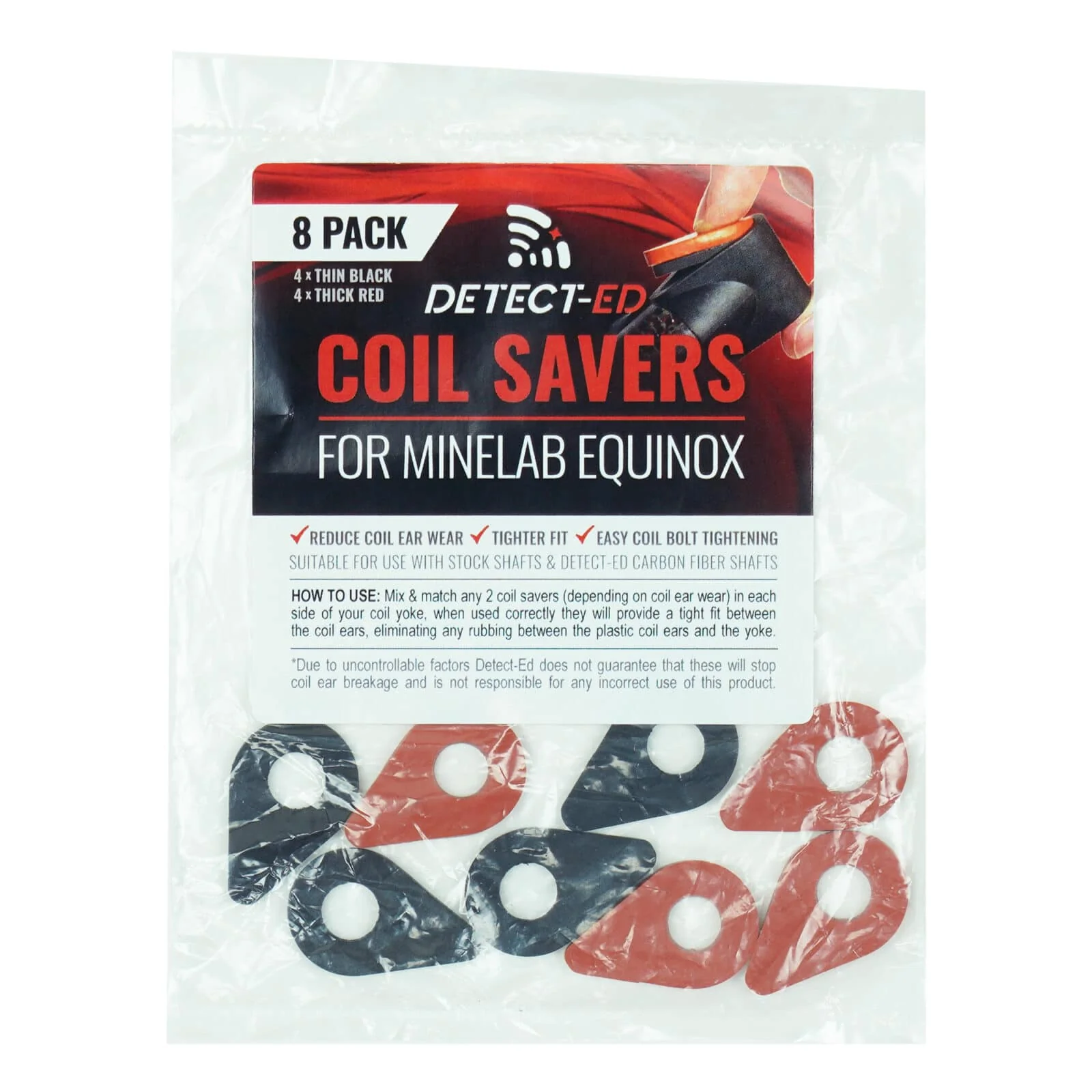 Detect-Ed Coil Savers - Upgrade Washers for Minelab Equinox Series Metal Detectors - Image 1