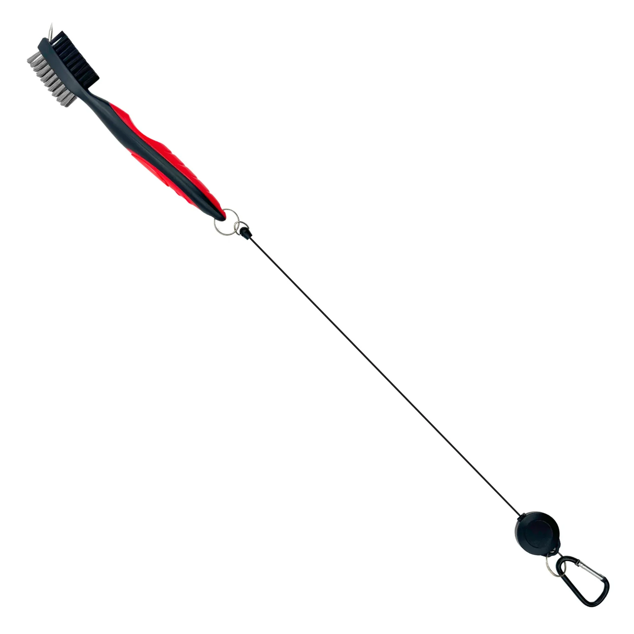 Detect-Ed Metal Detecting Finds Cleaning Brush with Carabiner and Retractable Lanyard - Image 3