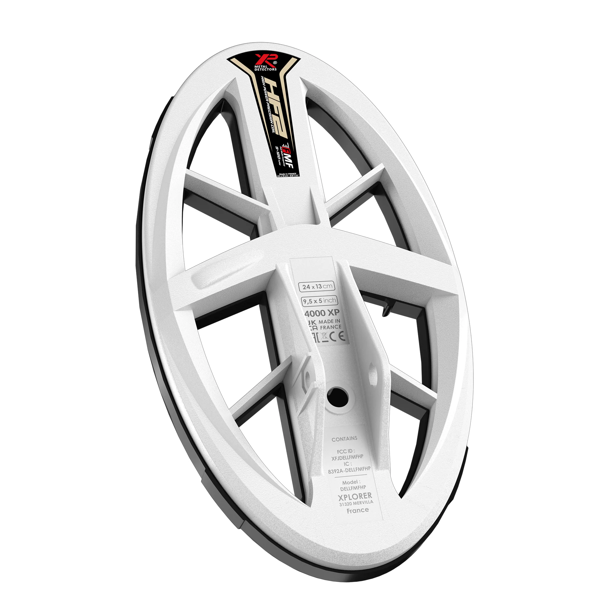 XP Deus II Elliptical 9.5″ x 5″ HF2 FMF High Power Precision Coil