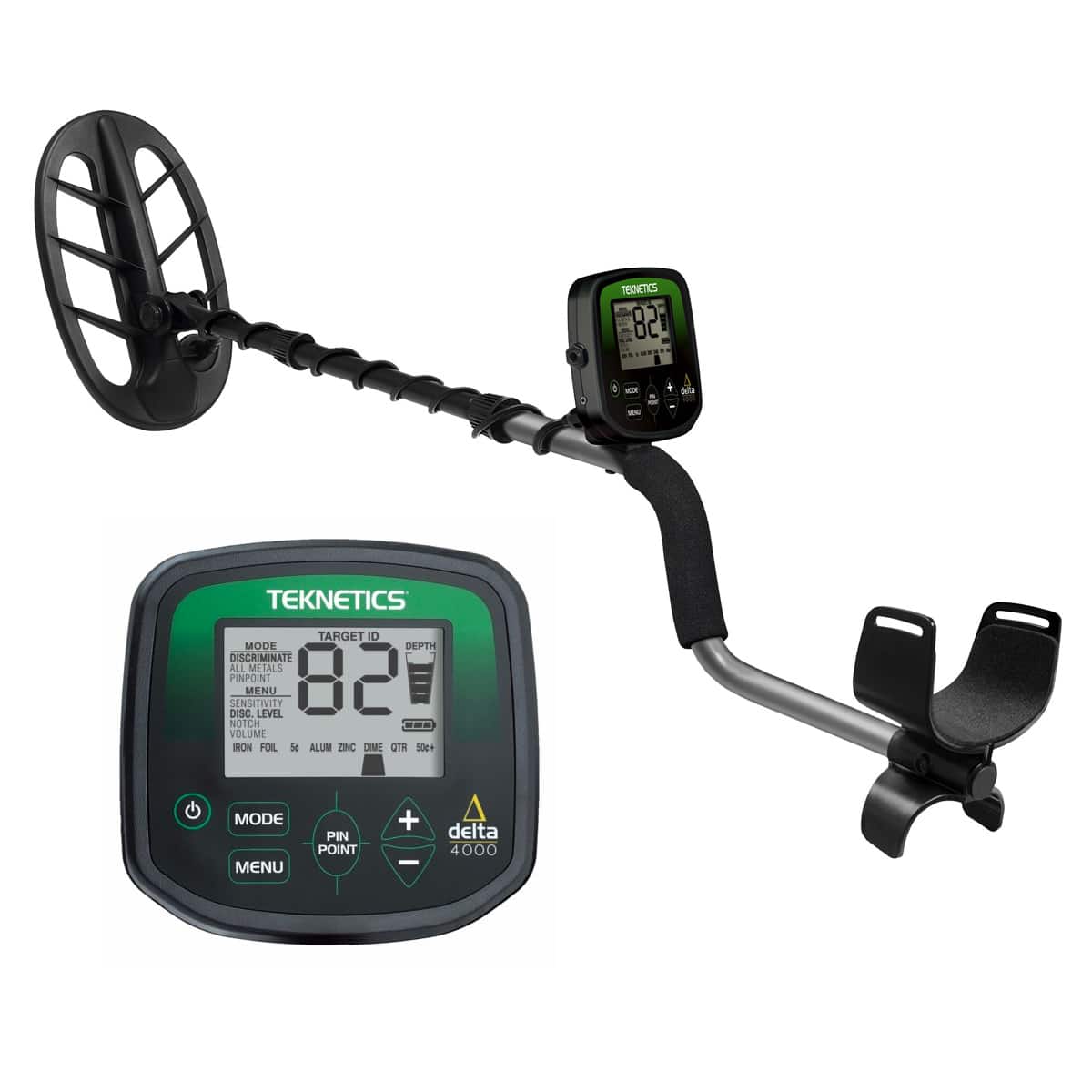 Teknetics Delta 4000 Metal Detector w/ 11" DD Double-D Coil & 5 Year Warranty (Open Box) - Image 1