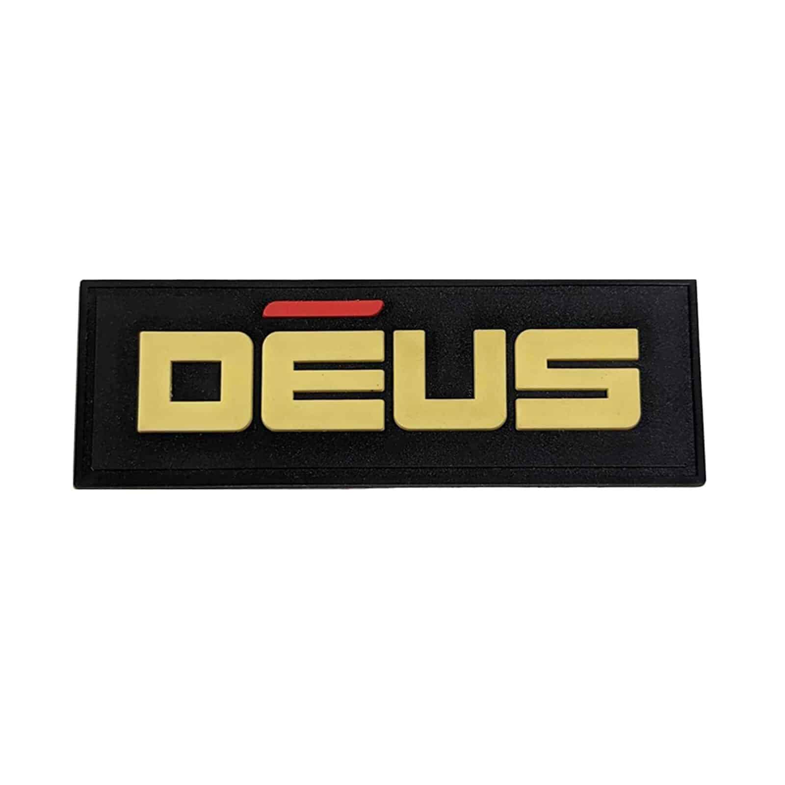 XP DEUS Black Rubber Patch – Metal Detector Accessory