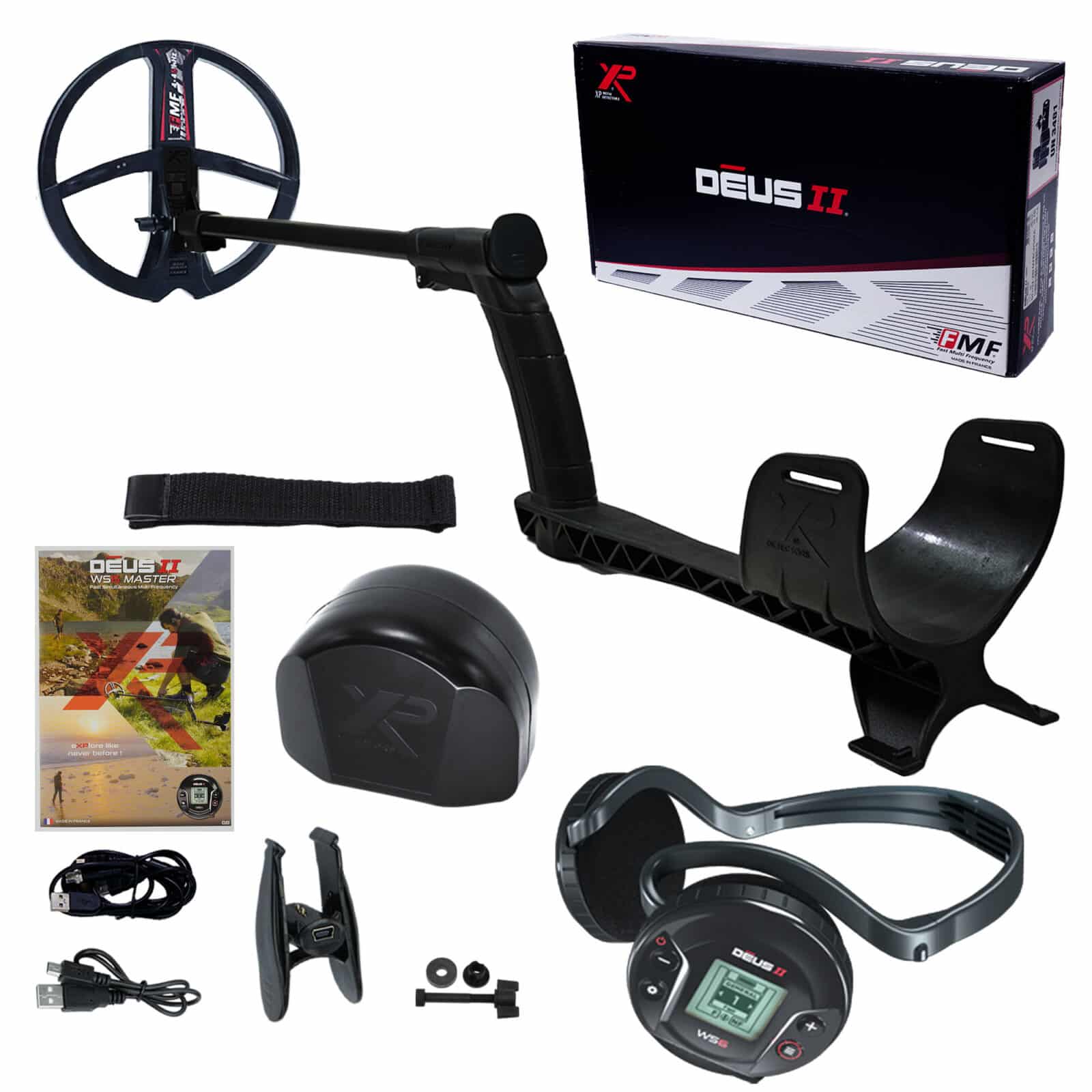 XP DEUS II WS6 Master Fast Multi Frequency Metal Detector with 9" FMF Search Coil - - Image 1