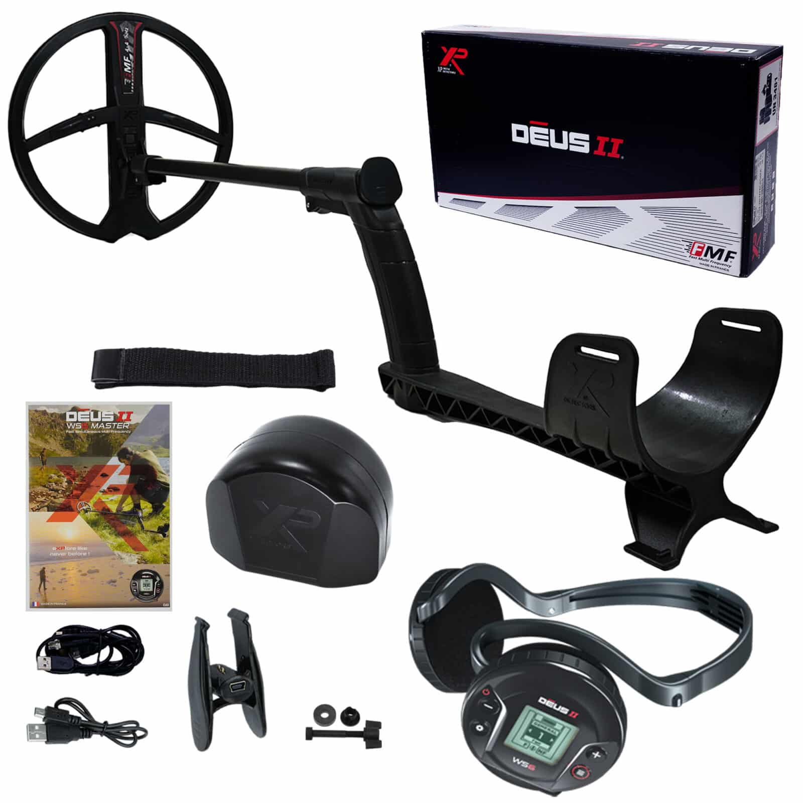 XP DEUS II WS6 Master Fast Multi Frequency Metal Detector with 11" FMF Search Coil - Image 1