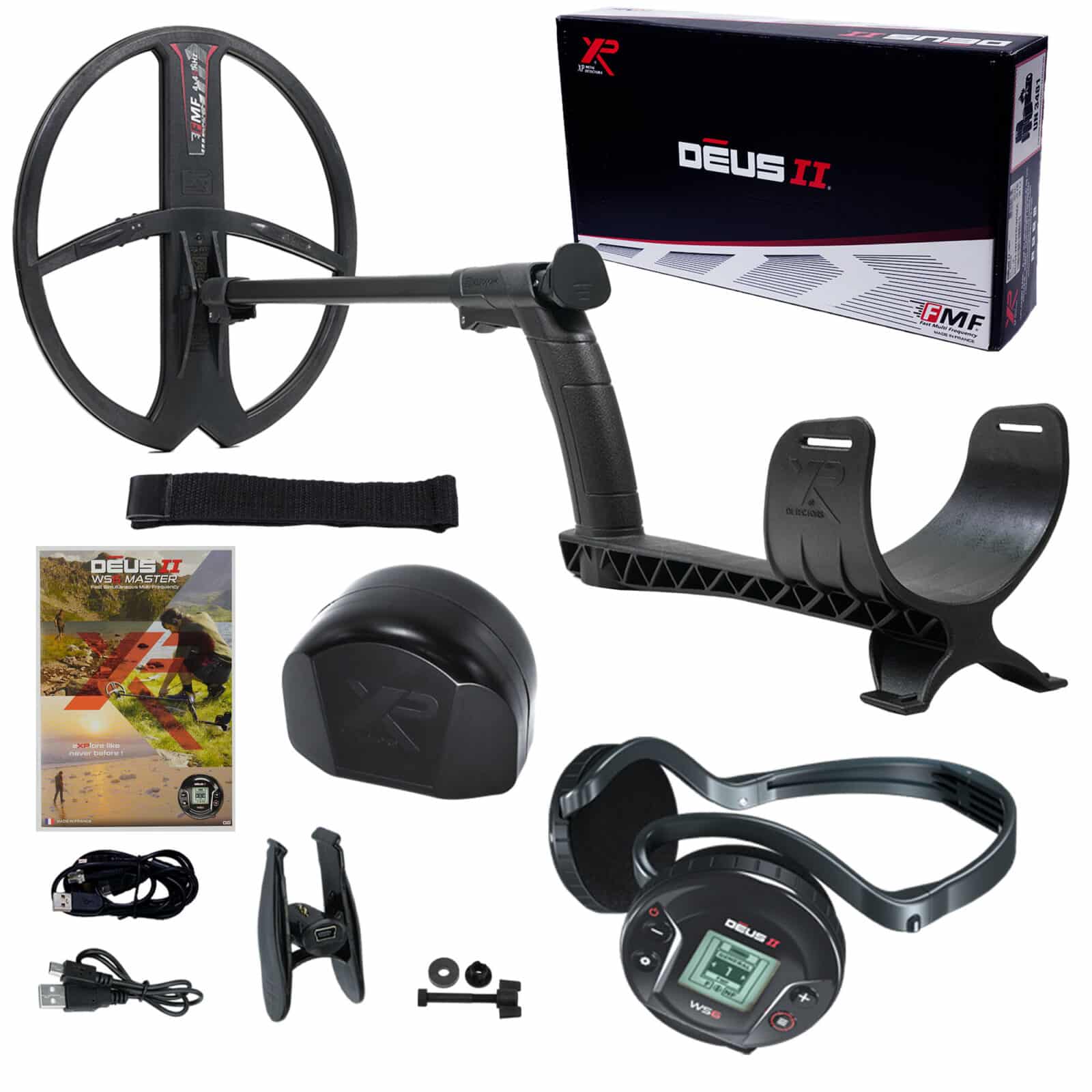XP DEUS II WS6 Master Fast Multi Frequency Metal Detector with 13 x 11" FMF Search Coil - Image 1