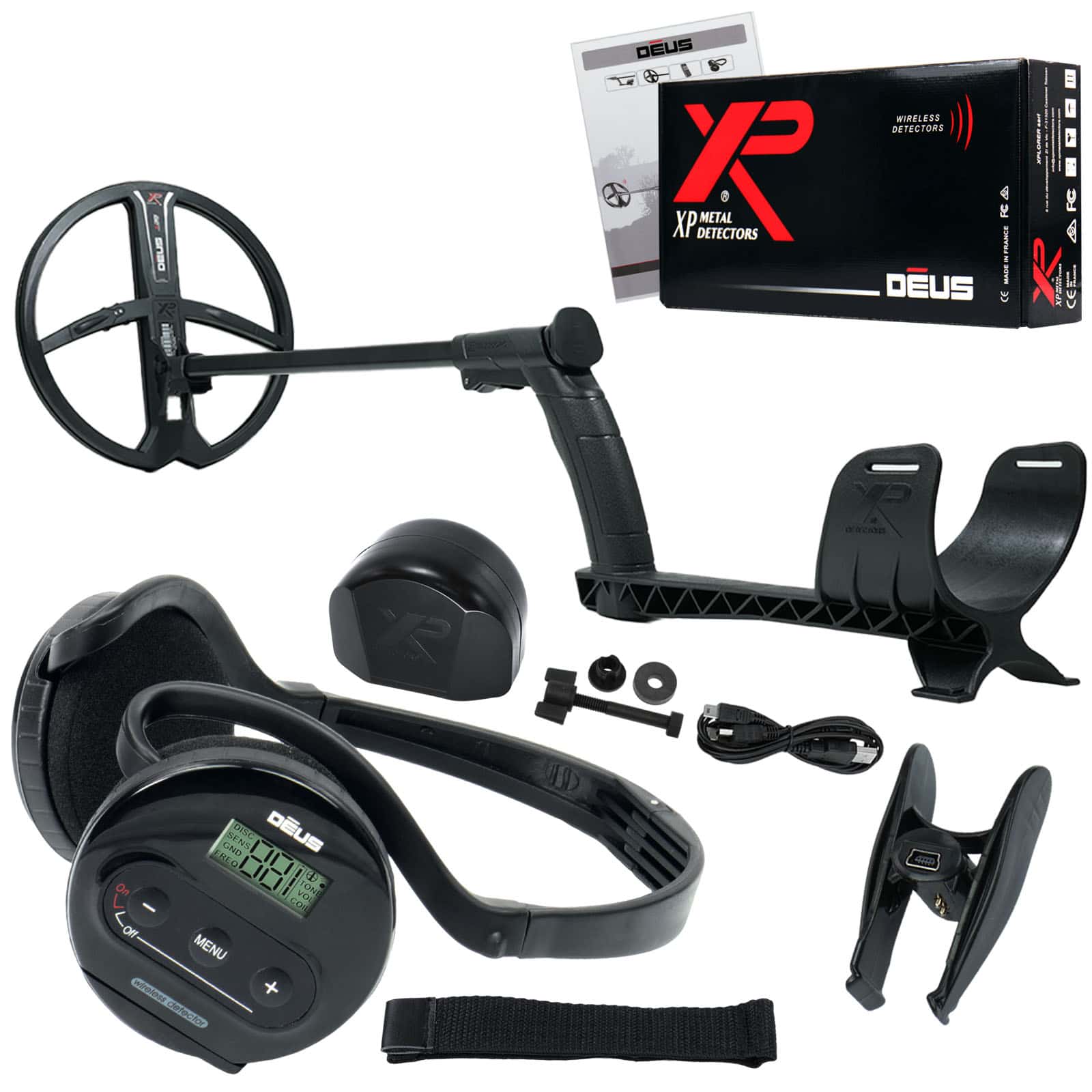 XP Deus Wireless Metal Detector with WS4 Headphones and 9" X35 Coil - Image 1