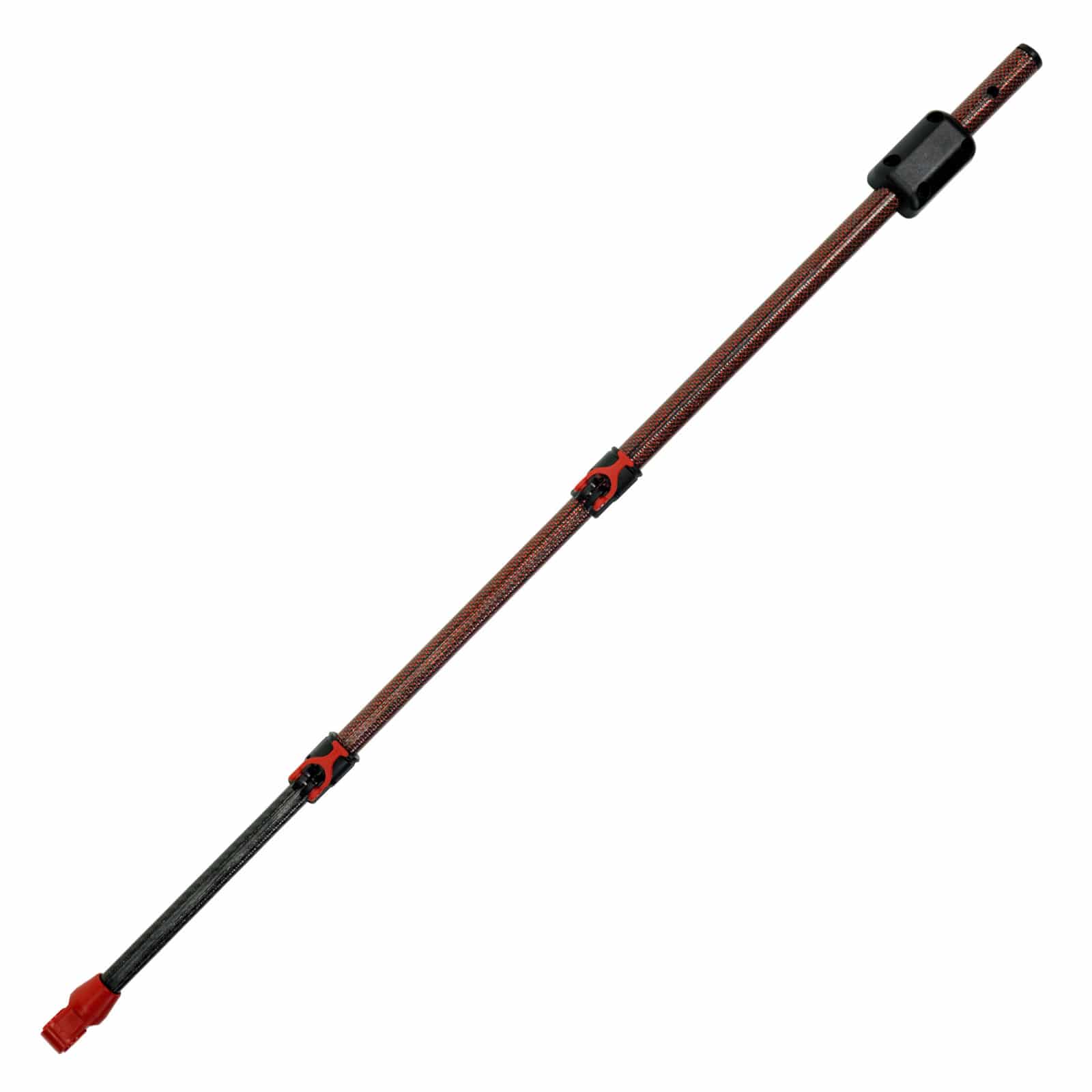Tele-Knox Detecting Innovations Telescopic Red/Black Carbon Shaft for Minelab Equinox Detector - Short (18") - Image 1