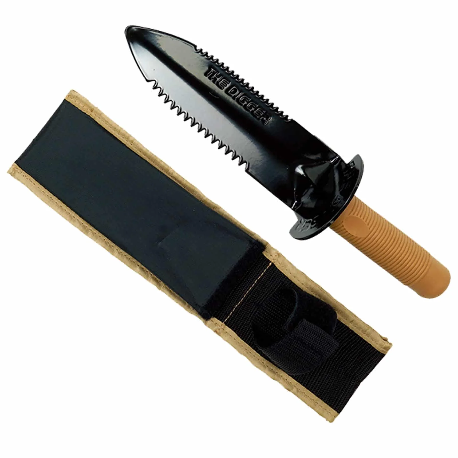 Fisher Double Serrated Digging Trowel with Sheath - Image 1