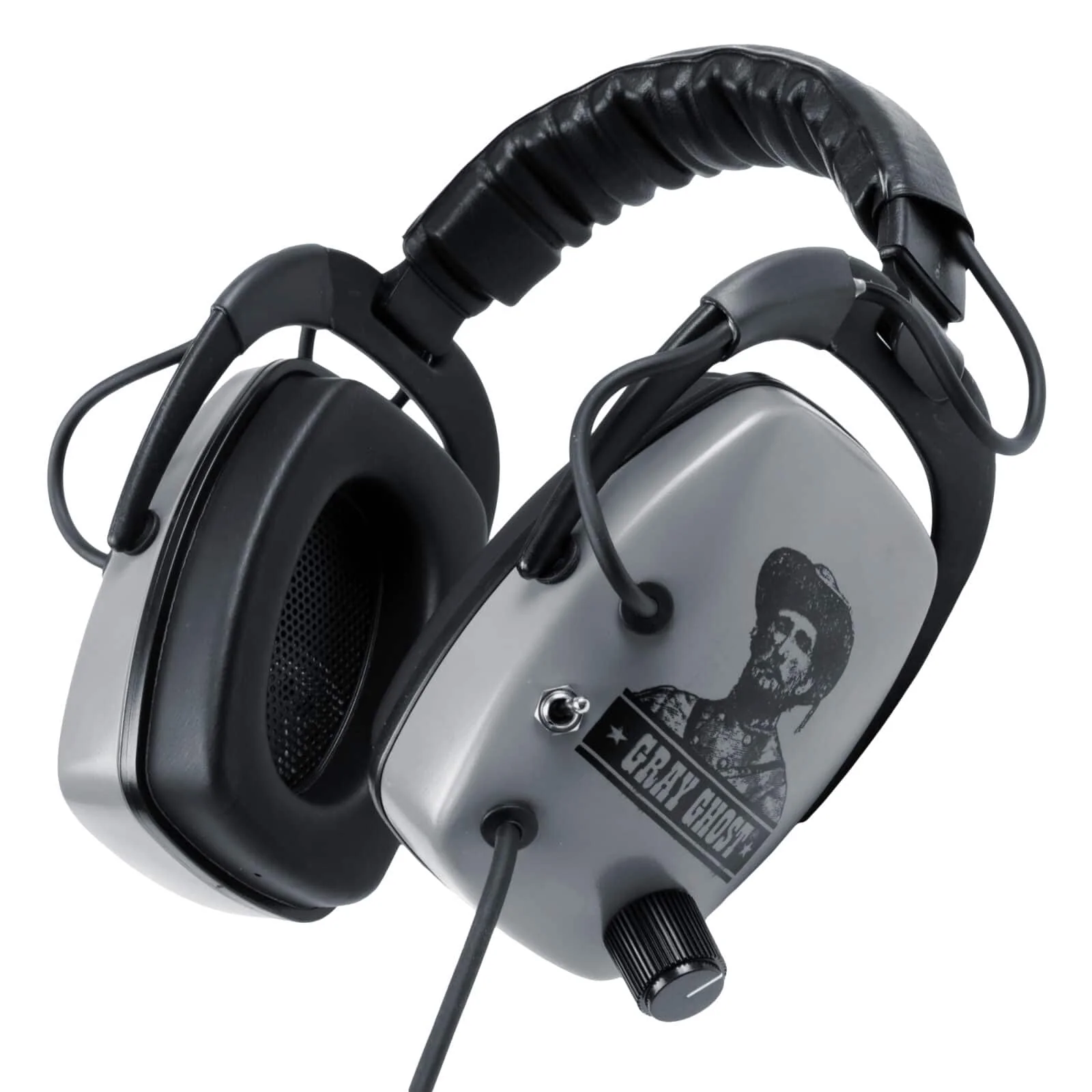 DetectorPro Original Gray Ghost Platinum Series Headphones with 1/4" Angle Plug - Image 1