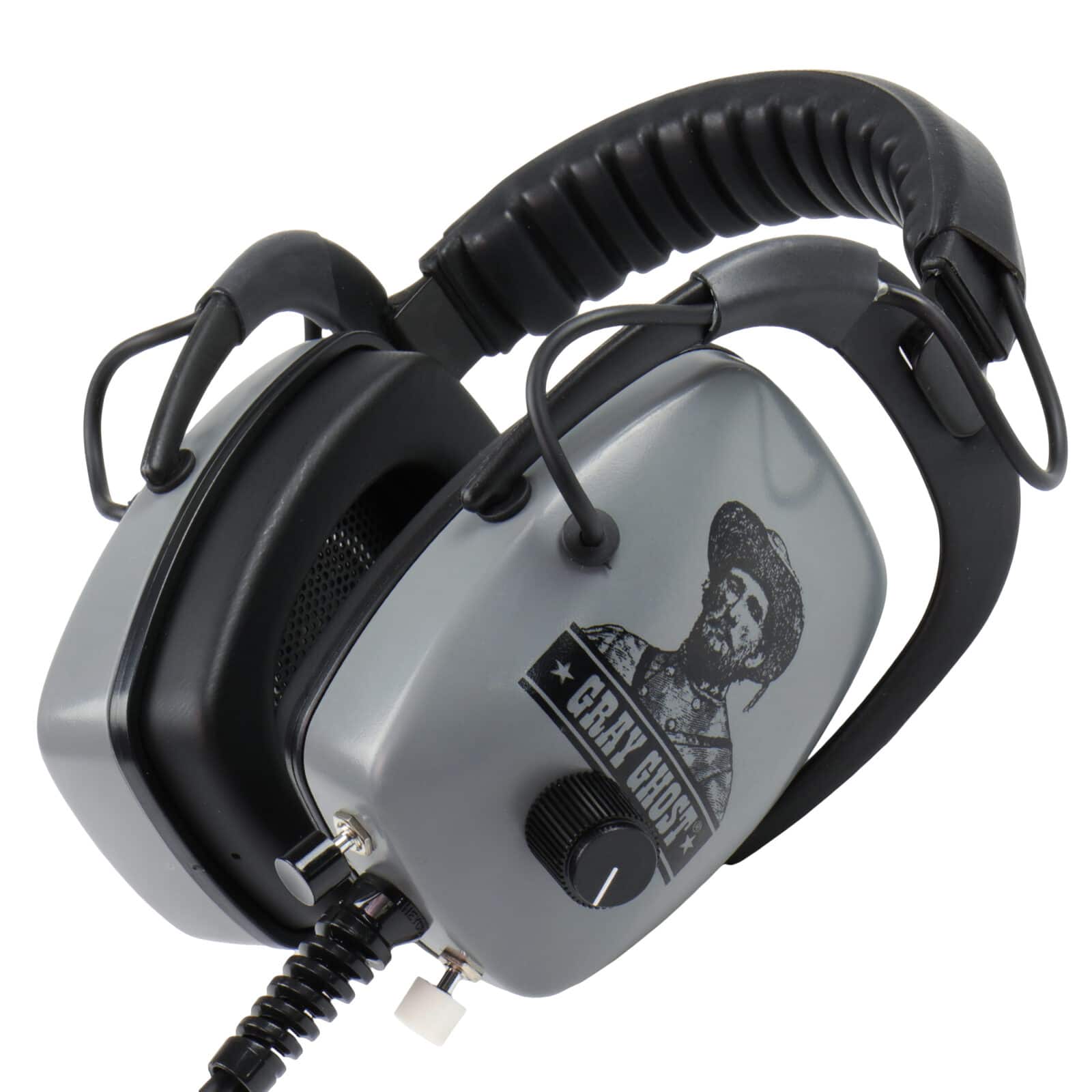 DetectorPro Ultimate Gray Ghost Platinum Series Headphones with 1/4" Angle Plug - Image 1