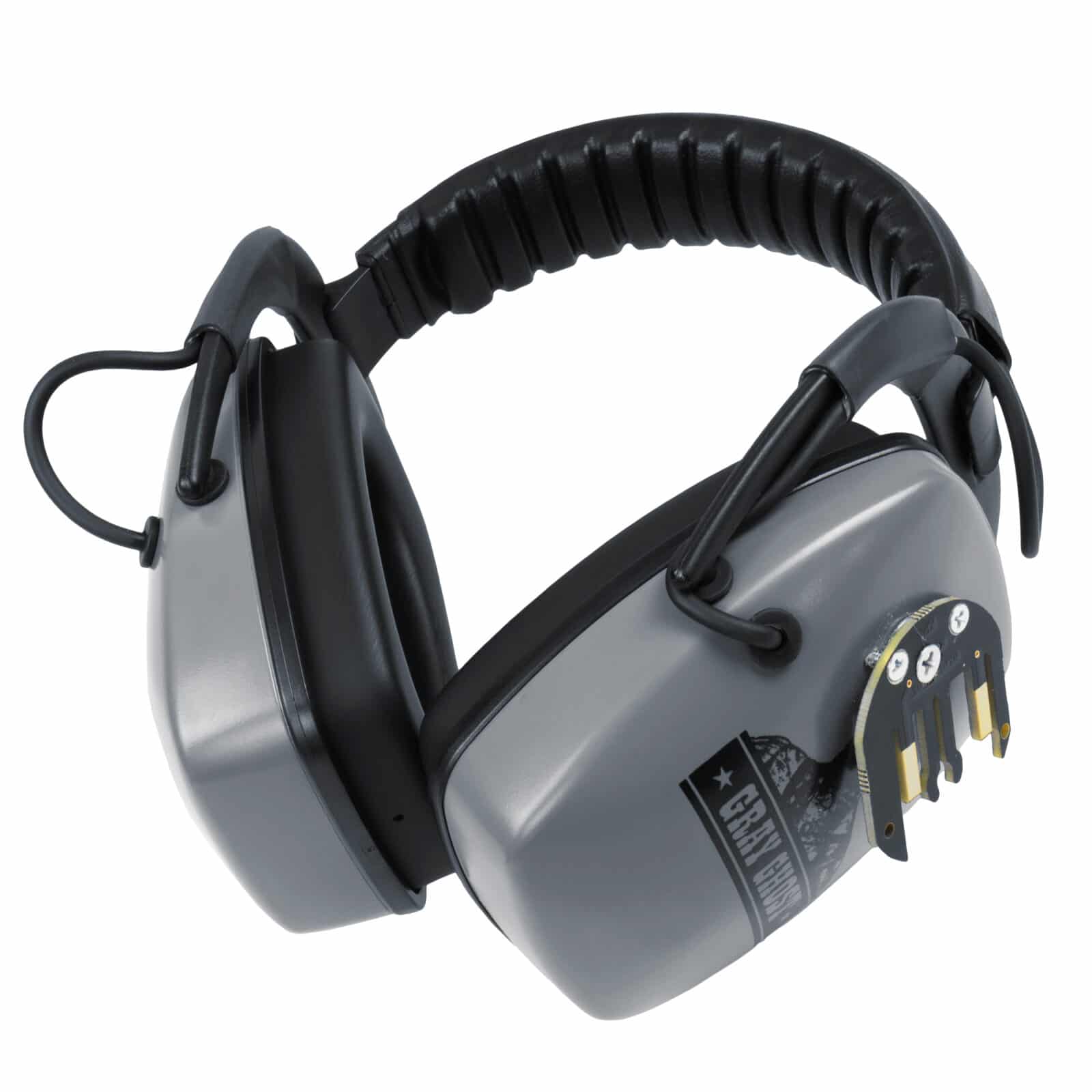 DetectorPro Gray Ghost XP Headphones for Cordless XP Deus | Deus II Metal Detector - Image 1