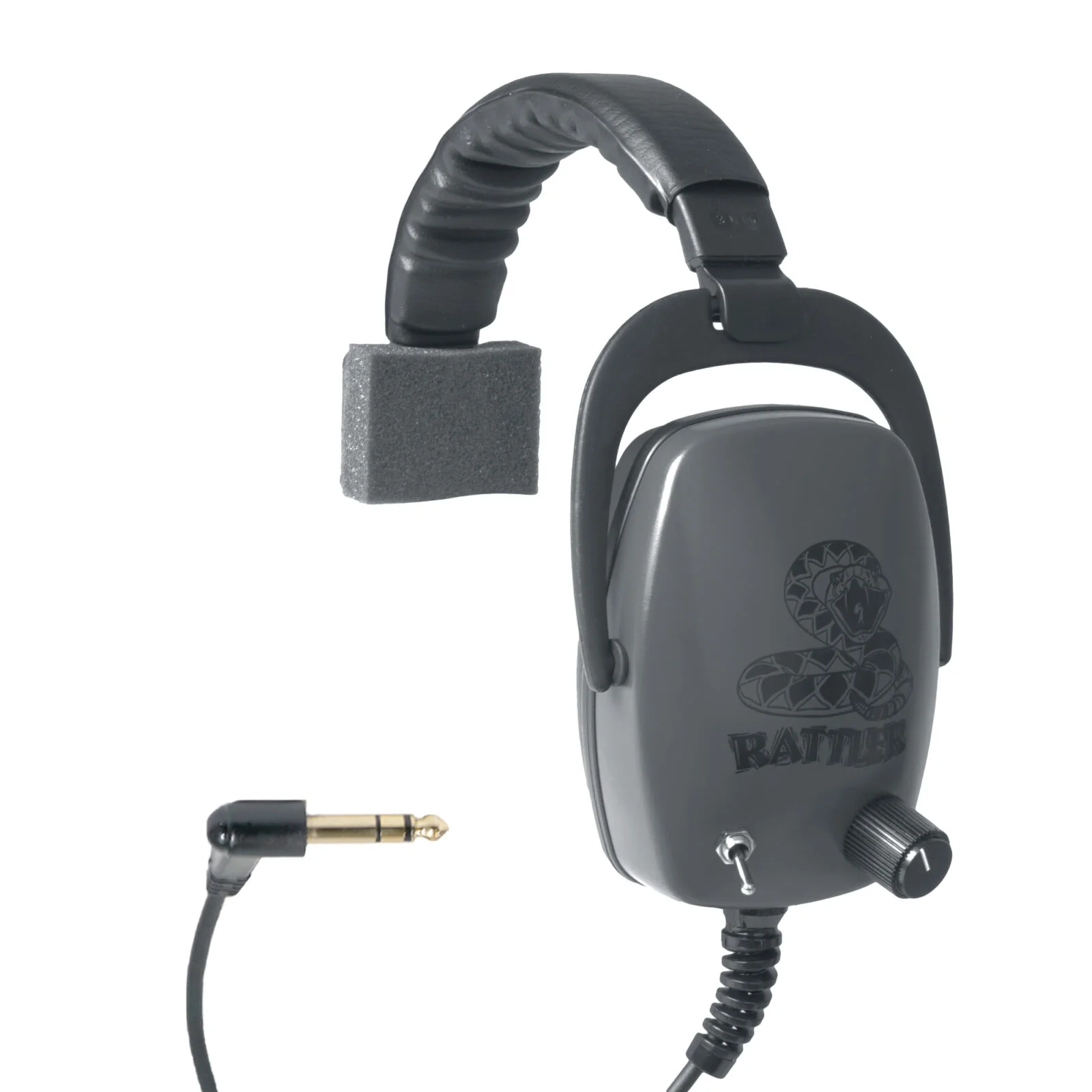 DetectorPro Rattler Platinum Series One-Sided Headphones with 1/4" Angle Plug - Image 1